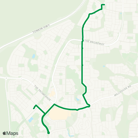 Transperth Morley - Beechboro map