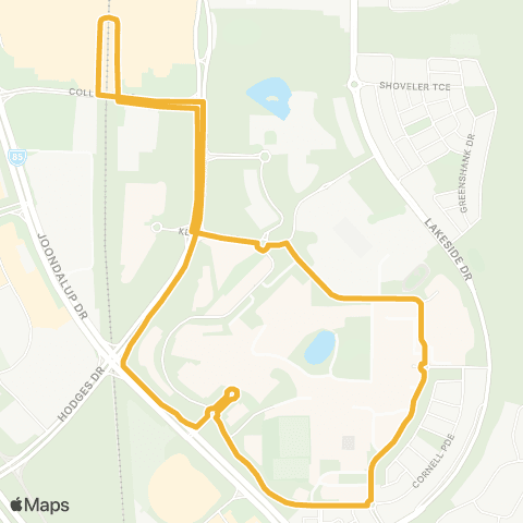 Transperth Yellow CAT map