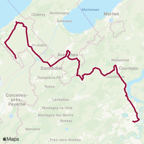 TPF - Transports publics fribourgeois Fribourg/Freiburg, gare rout. - Vallon, Musée romain map