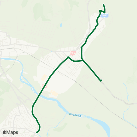 Transport Public Local Str. Plevnei (Burdujeni Sat) - Centru map