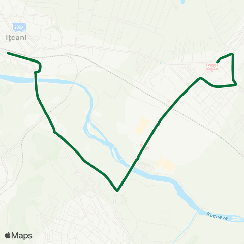 Transport Public Local Cinema - Gara De Nord Itcani map