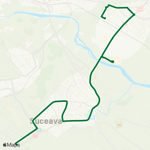 Transport Public Local Gara - Cartier Obcini map