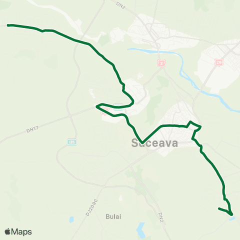 Transport Public Local Mihoveni – Ipotești map