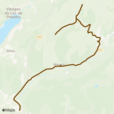 Transports du Pays Voironnais St Sulpice Rivoires - Chirens Collège map