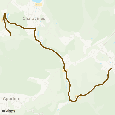 Transports du Pays Voironnais Charavines Montfollet - Chirens Collège map
