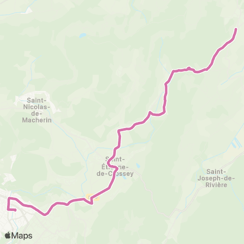 Transports du Pays Voironnais Miribel Église - Voiron Gare Sud map