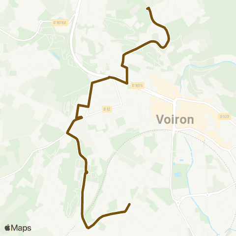 Transports du Pays Voironnais Voiron Lavoir Criel - la Garenne map
