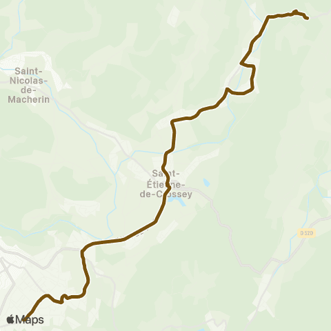 Transports du Pays Voironnais Miribel le Verney - Coublevie Plan Menu map