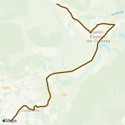 Transports du Pays Voironnais Crossey Gatelière - Coublevie Plan Menu map