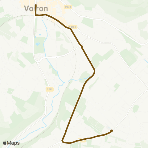 Transports du Pays Voironnais Voiron Gare Nord - Coublevie Plan Menu map