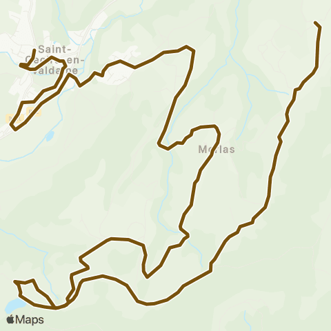 Transports du Pays Voironnais Merlas Picoudière - St Geoire Plampalais map