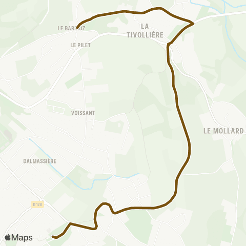 Transports du Pays Voironnais Coublevie Rte des Gorges - Rue du 11 Nov map