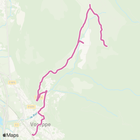 Transports du Pays Voironnais Pommier Pallachère - Voreppe Gare SNCF map