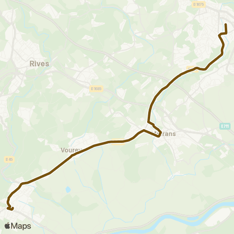 Transports du Pays Voironnais Tullins Gare SNCF - Voiron map