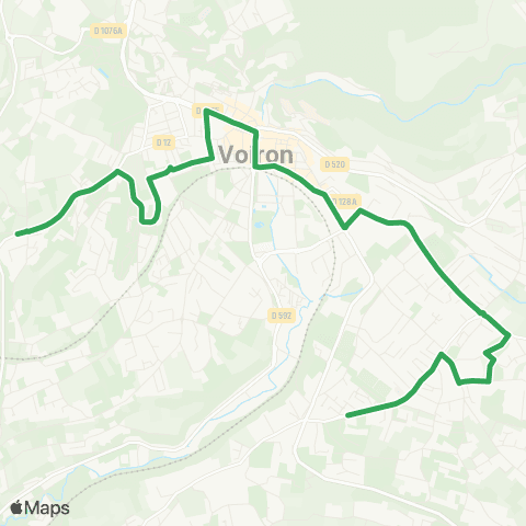 Transports du Pays Voironnais Parvis - Coublevie map