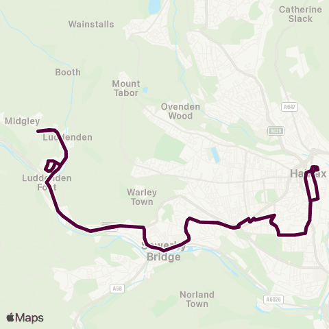 Team Pennine Halifax Bus Sta - Halifax Bus Sta Entrance map