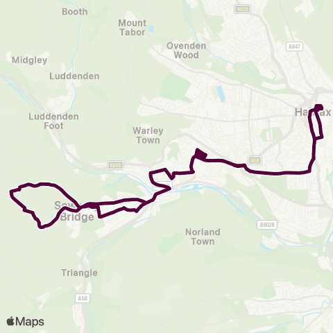 Team Pennine Halifax Bus Sta - Halifax Bus Sta Entrance map