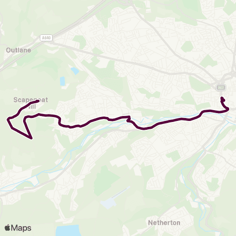Team Pennine Chapel Street - Huddersfield Bus Station map