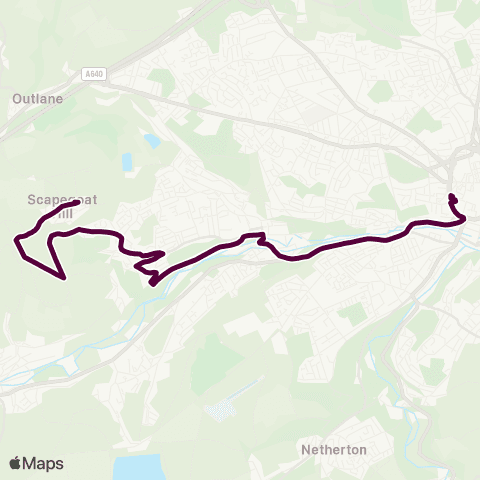 Team Pennine Chapel Street - Huddersfield Bus Station map