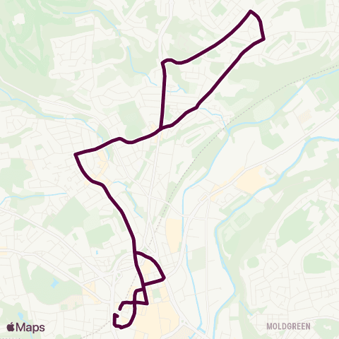 Team Pennine Huddersfield Bus Sta - Huddersfield Bus Sta map