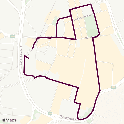 Team Pennine Huddersfield Bus Sta - Huddersfield Bus Sta map