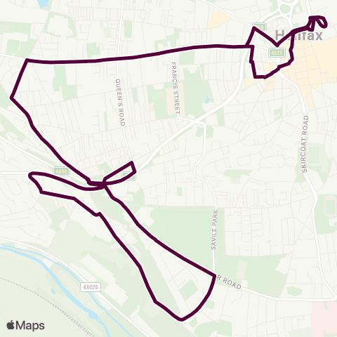 Team Pennine Halifax Bus Sta - Halifax Bus Sta Entrance map
