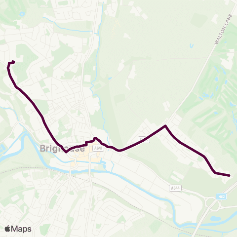 Team Pennine Brighouse High School - Deep Ln Cross Ln map