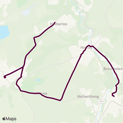 Team Pennine Netherton Co-Op - Holmfirth HS Turning Circle map