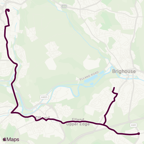 Team Pennine Rastrick HS - Halifax Bus Sta Entrance map
