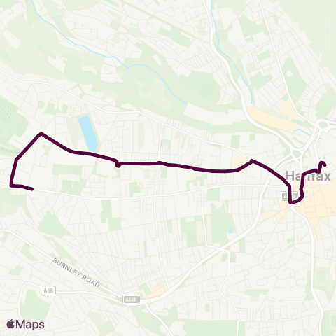 Team Pennine Sandhall Lane - Halifax Bus Sta Entrance map