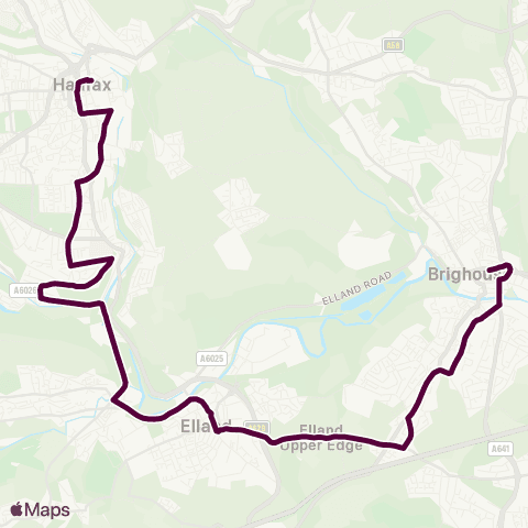 Team Pennine Brighouse Bus Sta C - Halifax Bus Sta Entrance map