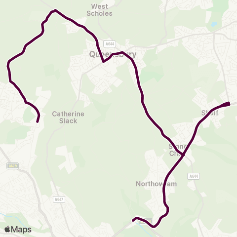 Team Pennine Stump Cross - Shay Lane Brow Lane map
