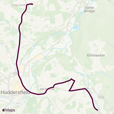 Team Pennine Fenay Bridge - All Saints High School map