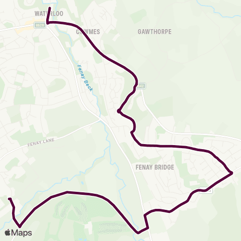 Team Pennine Waterloo Rd Woburn Dr - King James HS Grounds map