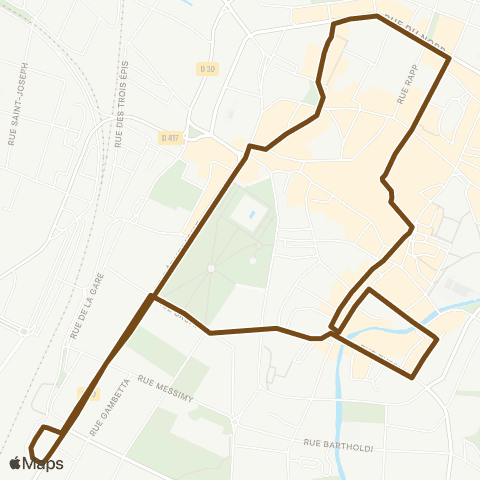 TRACE Ncv Bleylé (Gare) – Centre-Ville map