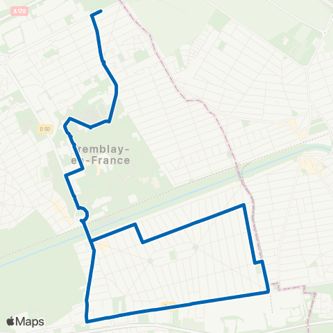 Île-de-France Mobilités Gare du Vert Galant <> Gare du Vert Galant map