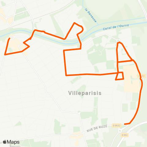 Île-de-France Mobilités Pl. Jacques Chirac - Gare <> Collège Gérard Philipe map
