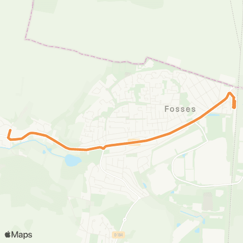 Île-de-France Mobilités Mairie Annexe <> Survilliers - Fossés map