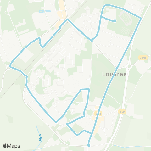 Île-de-France Mobilités Gare de Louvres <> Gare de Louvres map