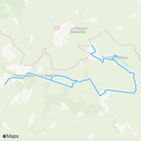 Île-de-France Mobilités Gare de Dammartin - Juilly - St-Mard <> Les Frênes map