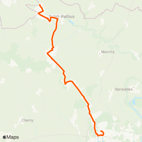 Île-de-France Mobilités Les Frênes <> Gare de Meaux (Dépose) map