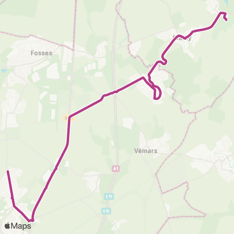 Île-de-France Mobilités Institut Saint-Dominique <> Gymnase map