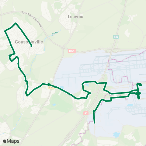 Île-de-France Mobilités Victor Basch <> Gare de Roissypôle - Aéroport CDG 1 (C3) map