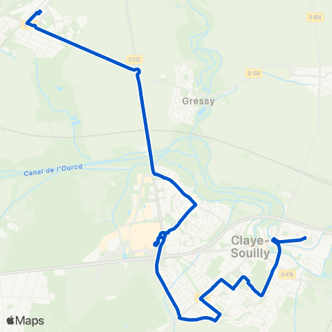 Île-de-France Mobilités Gare de Mitry - Claye <> Cimetière map