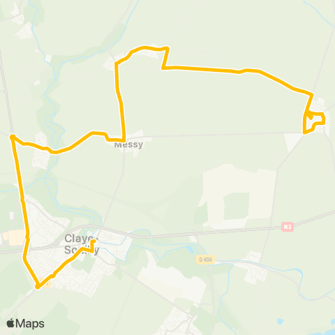 Île-de-France Mobilités Mairie <> Gare Routière map