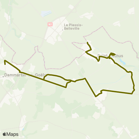 Île-de-France Mobilités Lycée Charlotte Delbo <> Les Frênes map