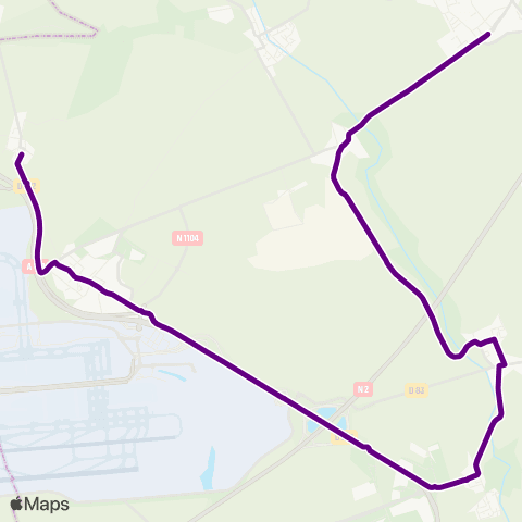Île-de-France Mobilités Lycée Charles de Gaulle <> Mairie map