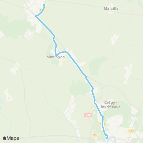 Île-de-France Mobilités Le Blamont <> Collège Nicolas Tronchon map