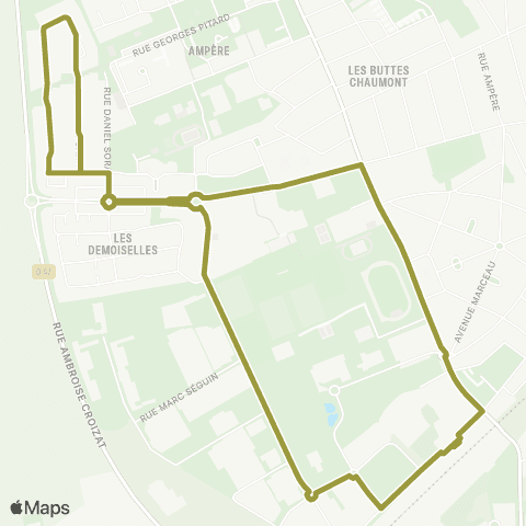 Île-de-France Mobilités Goussainville Gare <> Gare de Goussainville map