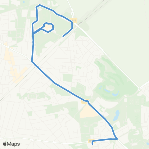 Île-de-France Mobilités Pl. Sangnier <> St Blin (Lycée René Cassin) map